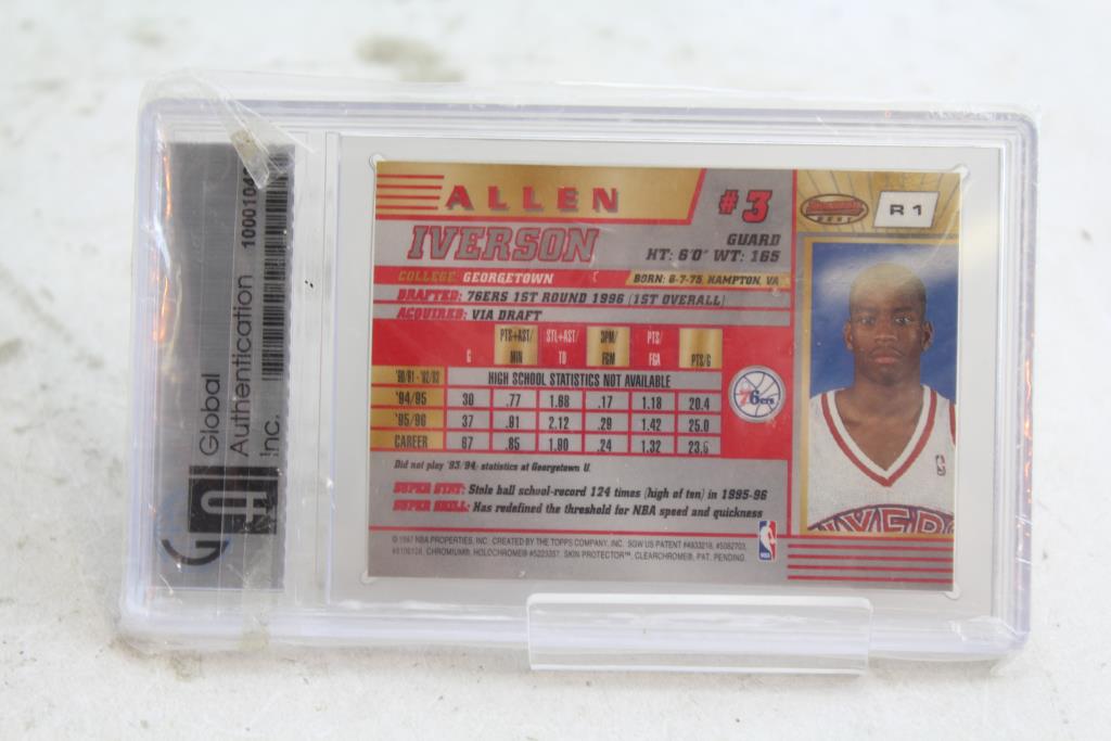 Trading card grading system