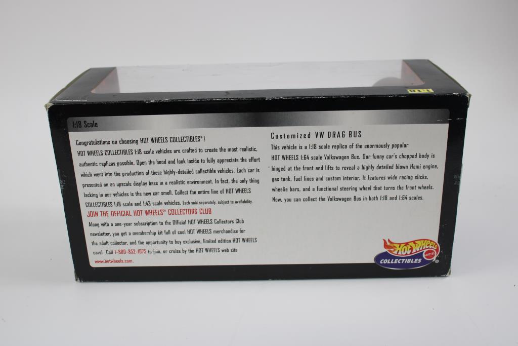 Hot Wheels Collectibles Customized Vw Volkswagen Drag Bus Scale Property Room