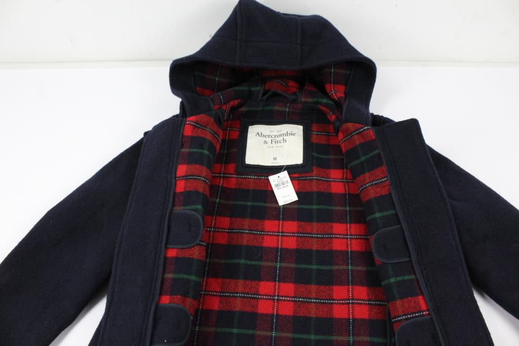 Abercrombie Fitch Wool Peacoat In Blue For Men Lyst Gallery