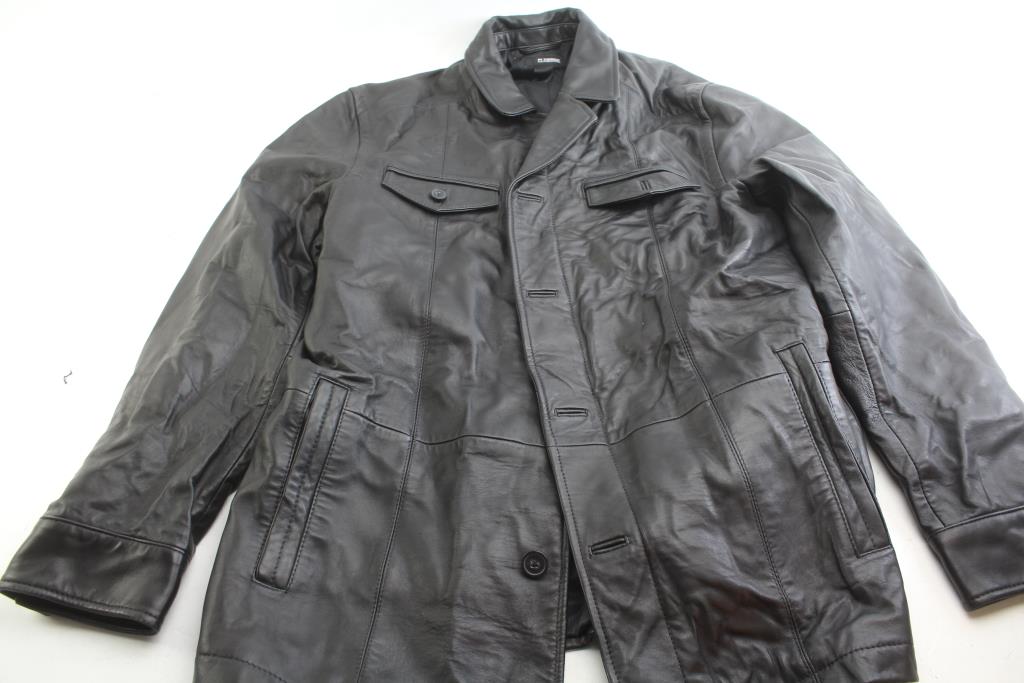 Claiborne Leather Jacket Size Large Property Room
