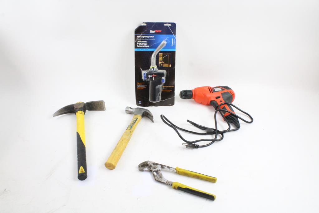 Corded Drill, SelfLighting Torch, Hammer And More, 20+ Pieces
