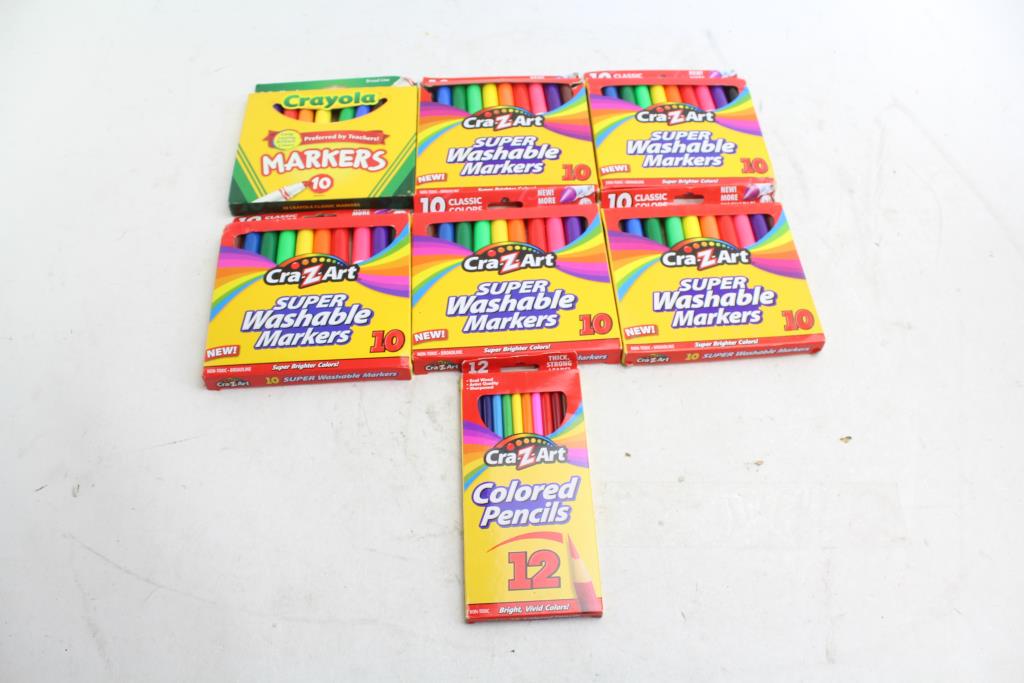 Crayola Cra Z Art Markers Color Pencils 7 Items Property Room
