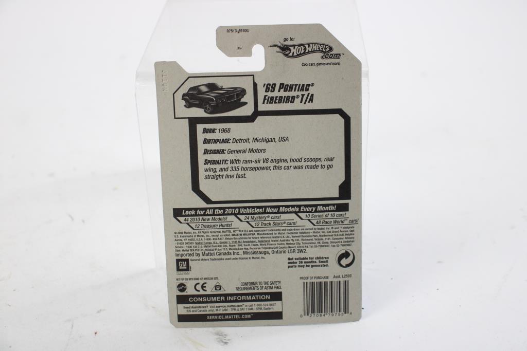 Hot Wheels Muscle Mania 69 Pontiac Firebird T A Property Room