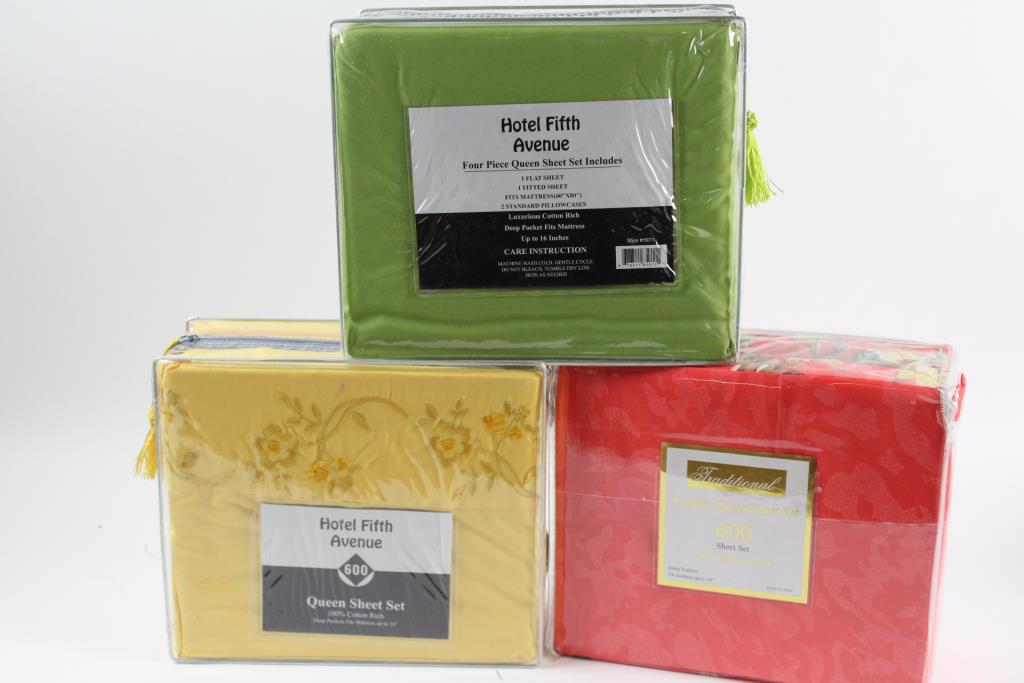 hotel fifth avenue and traditional queen sheet sets 8 pieces hotel fifth avenue sheets
