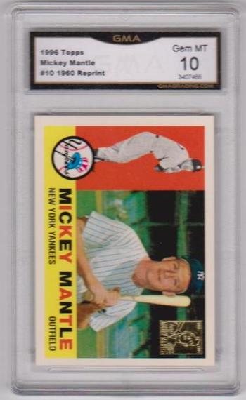 Trading card grading system