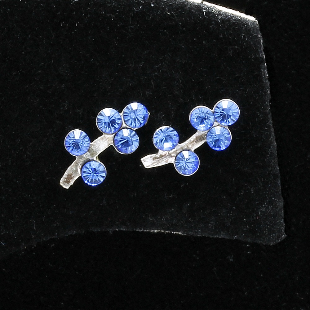 925 Sterling Silver 0 25ctw Tanzanite Stud Earrings Property Room 925 Sterling Silver 0 25ctw Tanzanite Stud Earrings Property Room