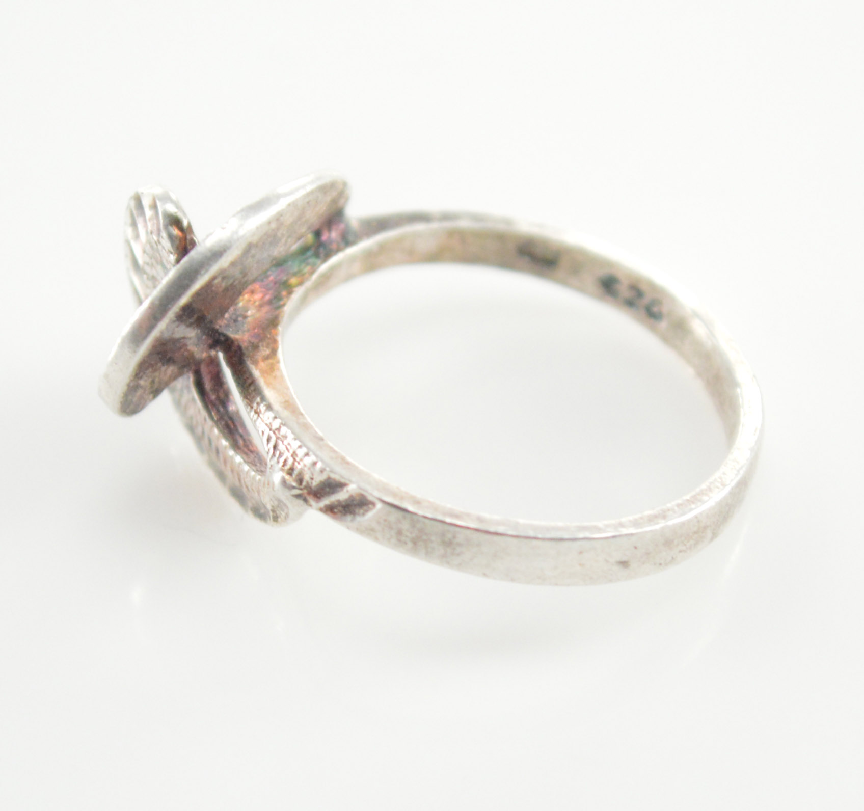 silver interlocking rings
