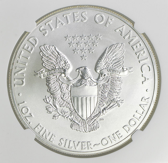 2014 Silver Eagle Coin NGC Graded MS 70 Perfect Grade! Property Room