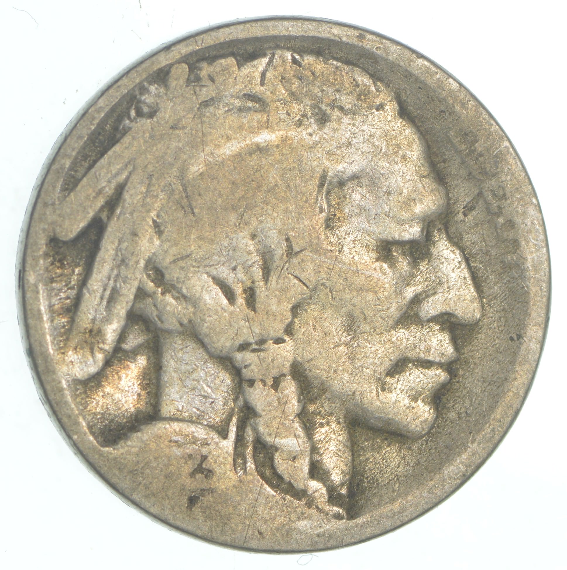 thumbnail image 2 of Buffalo Indian Head Nickel Lot Of 3 – Full Dates, Different Years, XF Circulated Coins 2 of 6