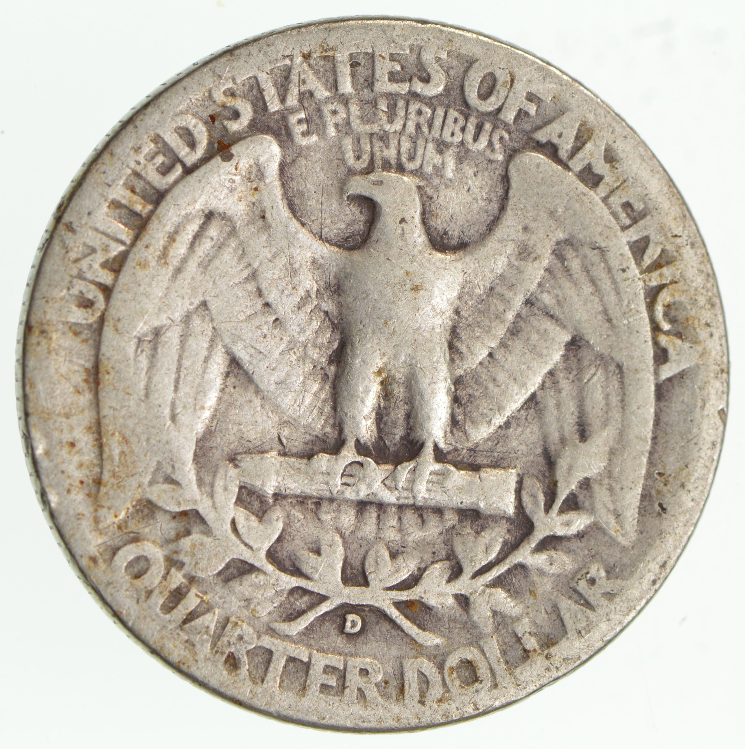 Better 1941D Washington 90 Silver United States Quarter Property Room