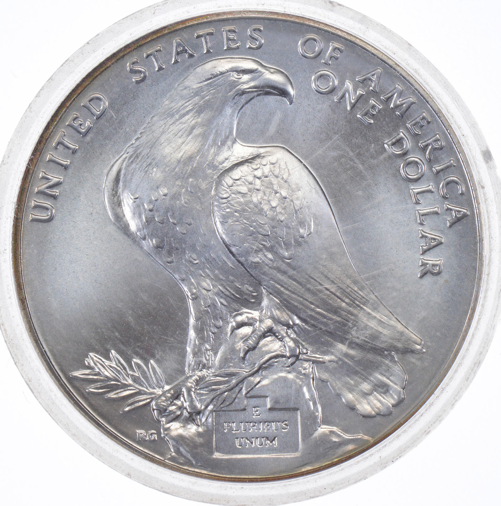 SILVER Uncirculated 1984D Los Angeles Olympic Stadium Commemorative