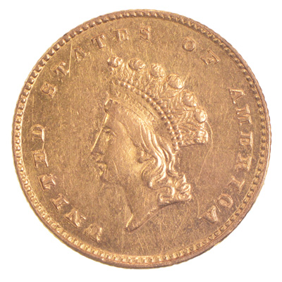 Ultra Rarity - 1,811 Mintage - 1855-D Dahlonega $1.00 Gold United States Type 2 Coin