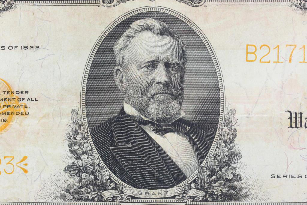 1922 $50 Gold Certificate