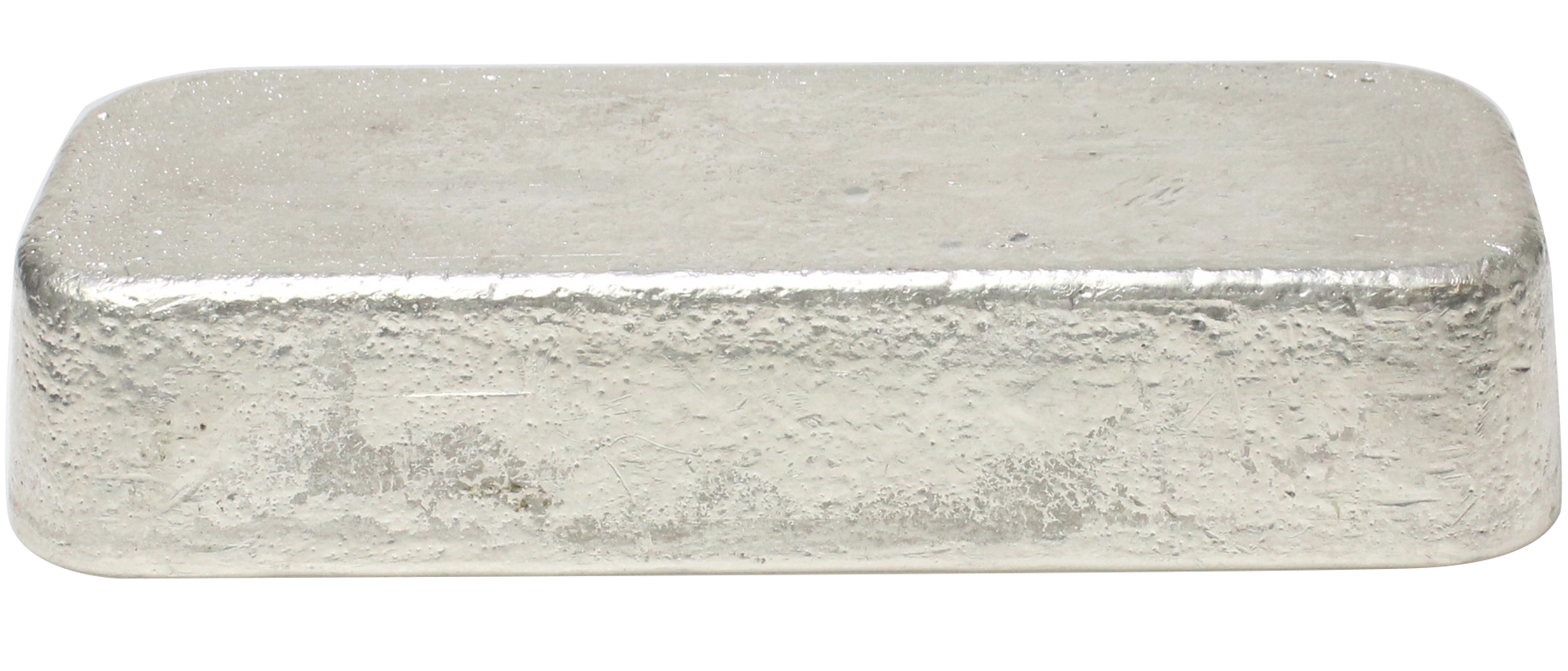 100oz silver bar, front