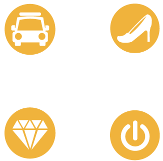 Vehicles, Fashion, Jewelry, and Electronics Icons