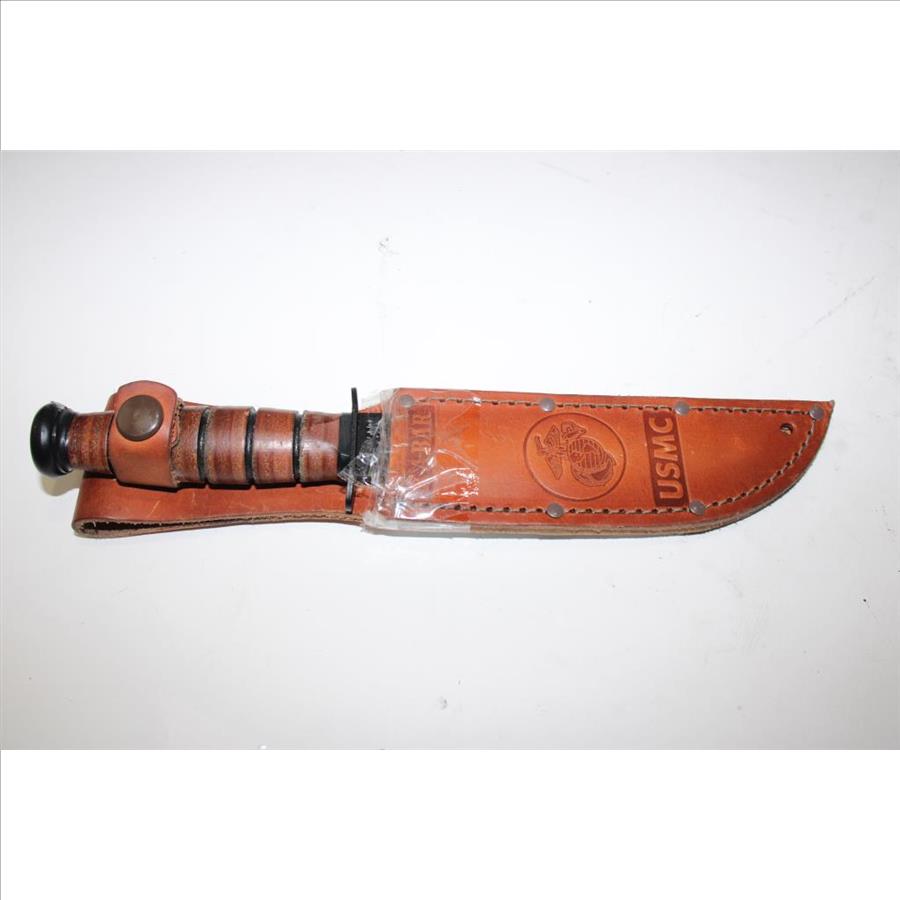 Kabar Usmc Knife With Leather Sheath Property Room