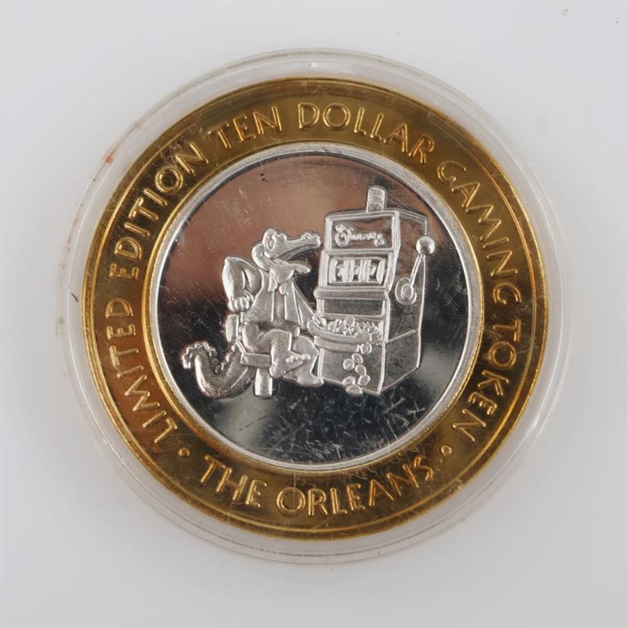0.999 Silver And Brass The Orleans Gaming Token