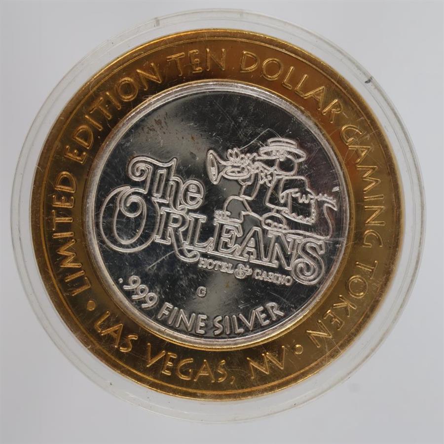 0.999 Silver And Brass The Orleans Gaming Token