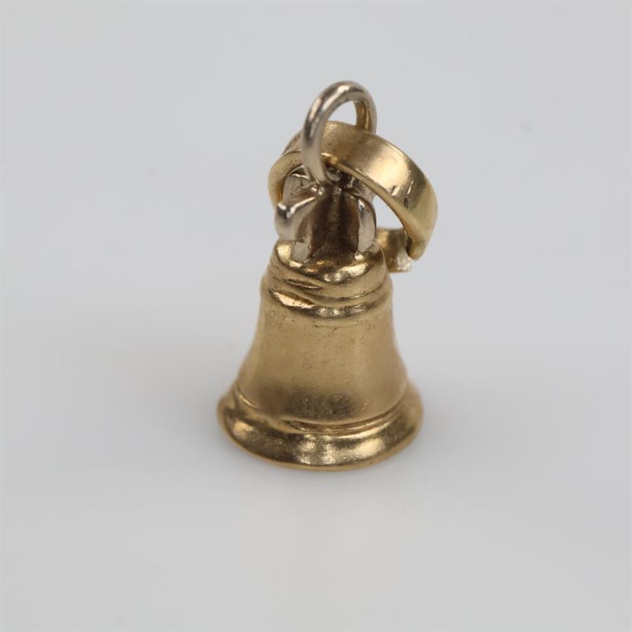 14kt Gold Bell Pendant Charm | Property Room