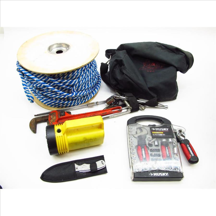 Husky Stubby Tool Set, Rops, And Assorted Tools Property Room