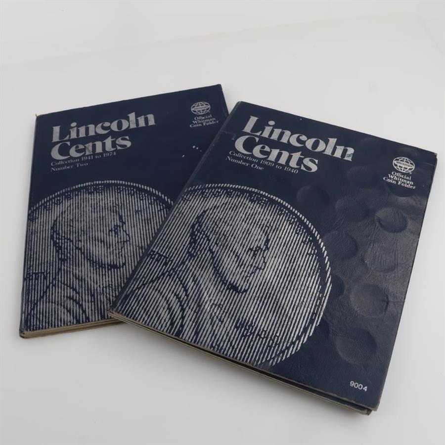 2 Lincoln Head Cent Booklets; 90+ Pieces