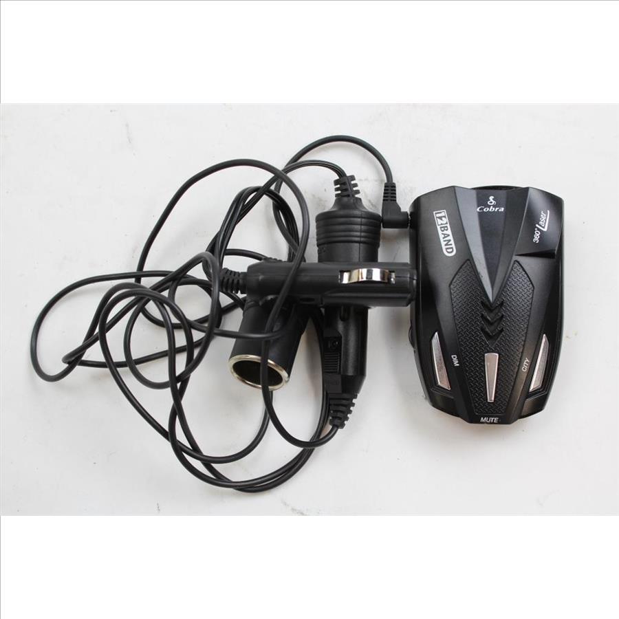 2 Port Car Adapter Hub And Cobra ESD 777 12 Band 360 Laser Radar