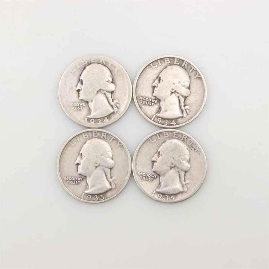 4 US Silver Quarters Property Room