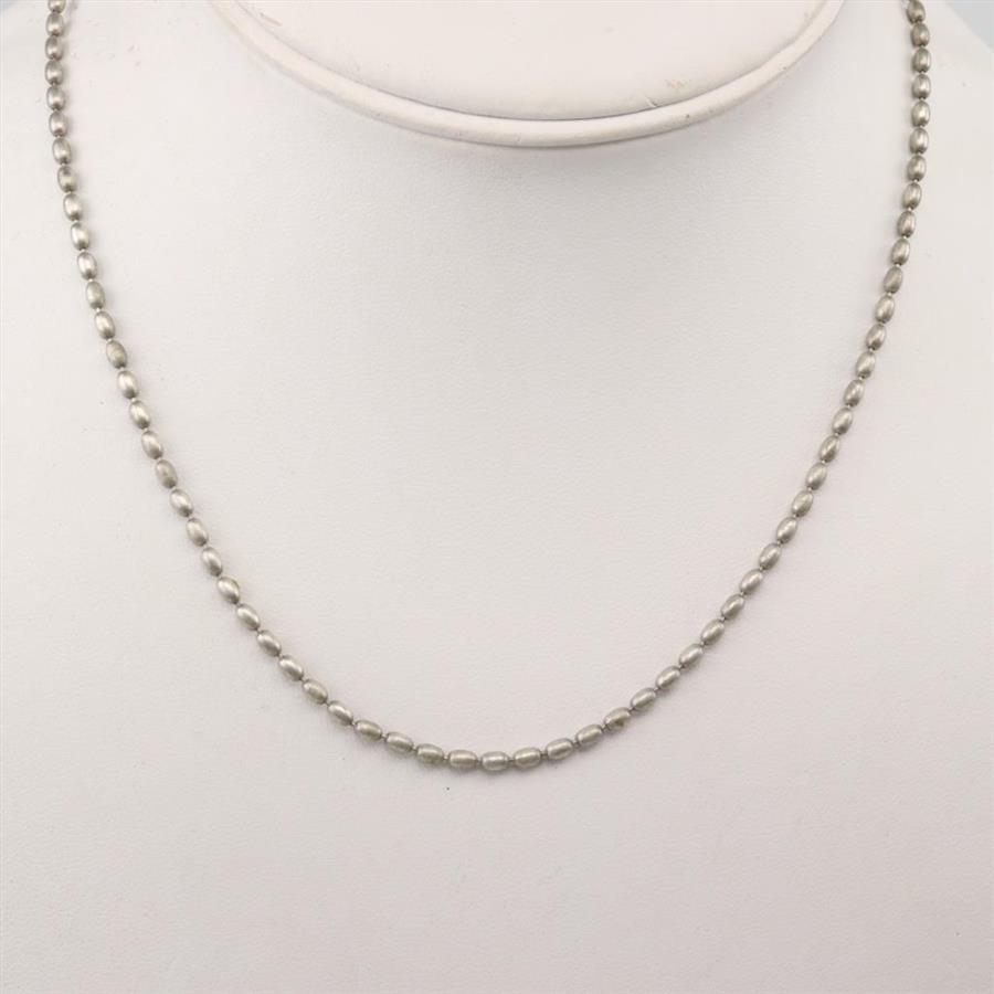 .900.800 Silver Bead Chain Necklace Property Room