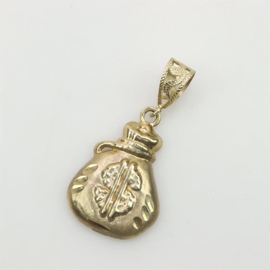 9kt Gold Money Bag Pendant | Property Room