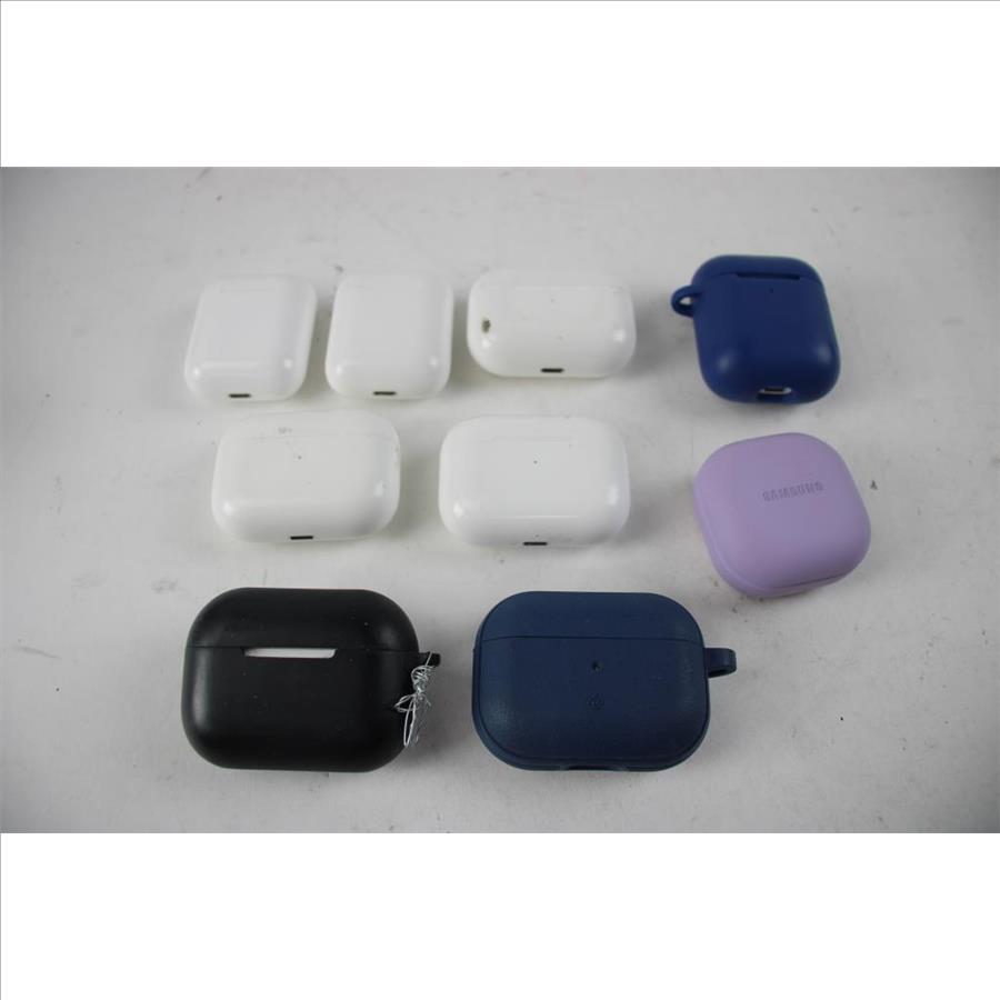 Apple And Samsung Earbud Case Bulk Lot, 9 Pieces Property Room