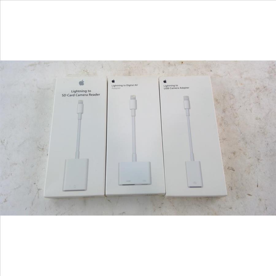 Apple Lightning To USB Camera Adapter And More 3 Pieces