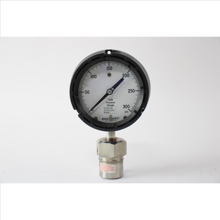 ASHCROFT Pressure Gauge With Diaphragm Seal, 312HH Property Room