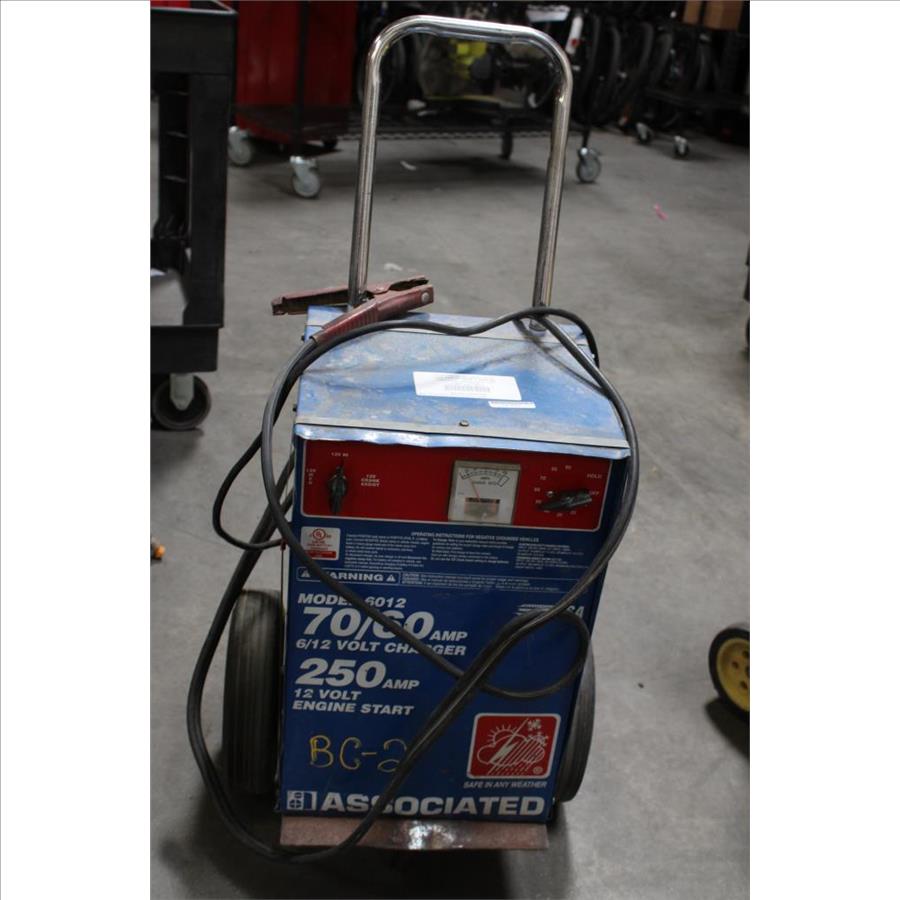 Associated 6012 Battery Charger 6/12 Volt, 70/60 Amp Charge, 250 Amp