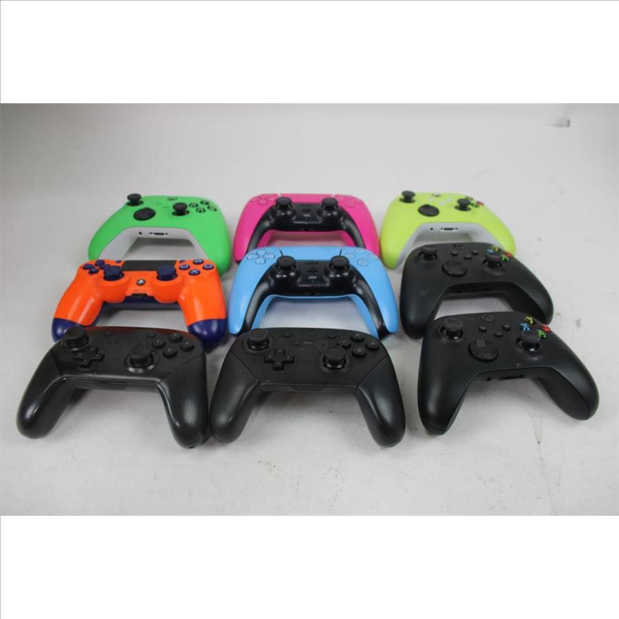 Assorted Gaming Controllers Lot