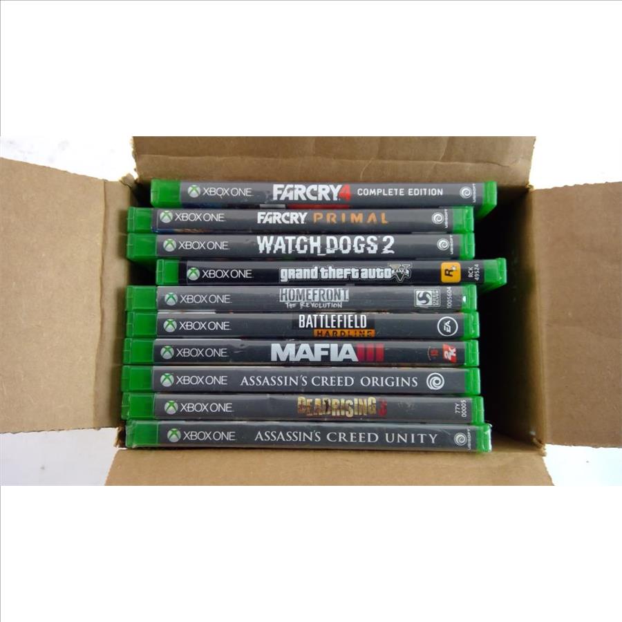 Assorted Xbox One Games, 10 Pieces Property Room