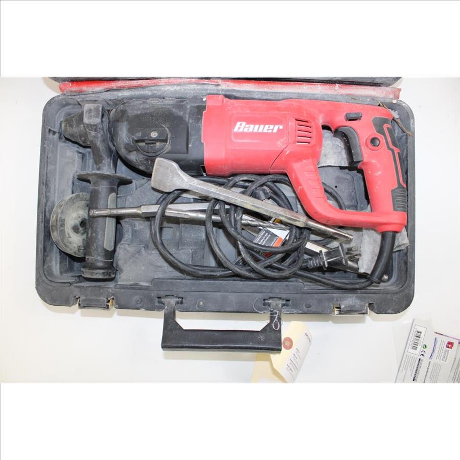 Bauer Rotary Hammer Kit 1642EB With Case And Bits Property Room