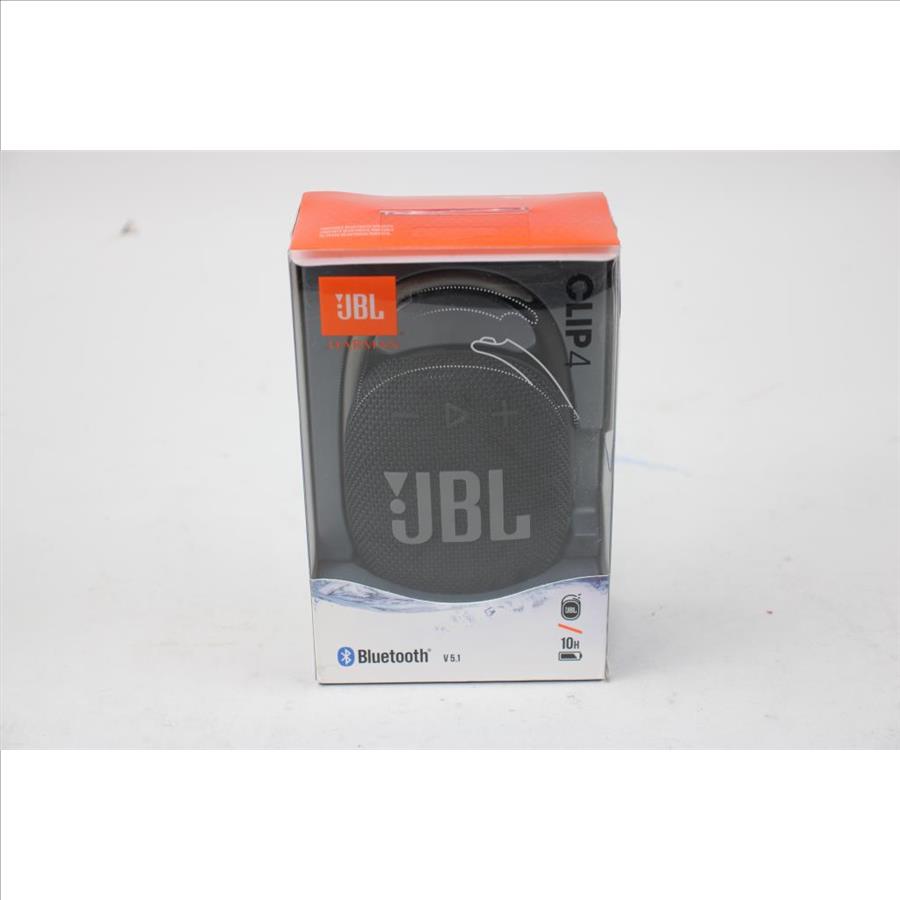 Black JBL Clip 4 Bluetooth Speaker
