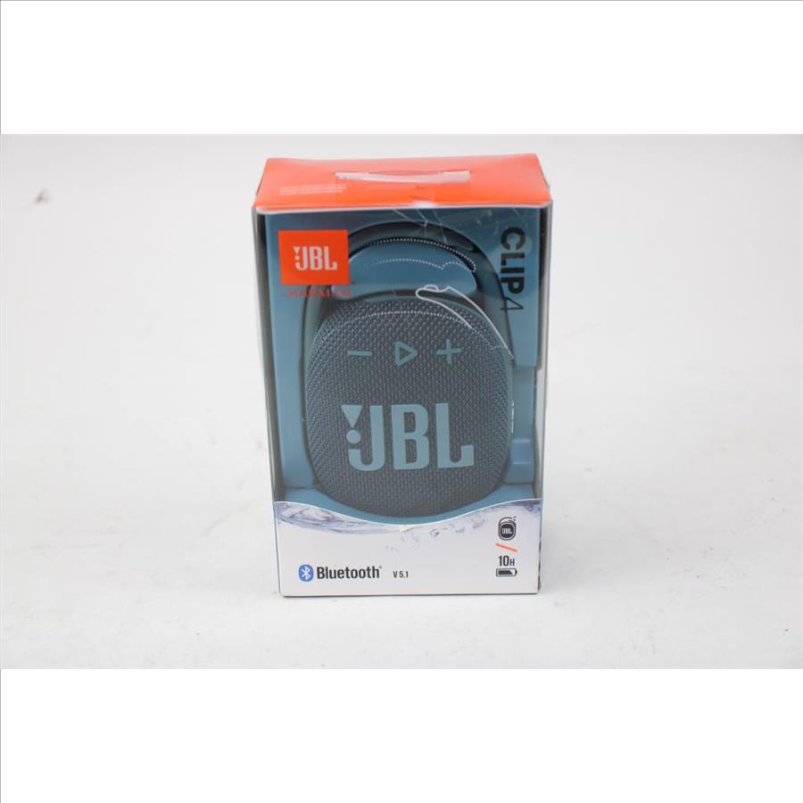 Blue JBL Harman Clip4 Bluetooth Speaker V 5.1