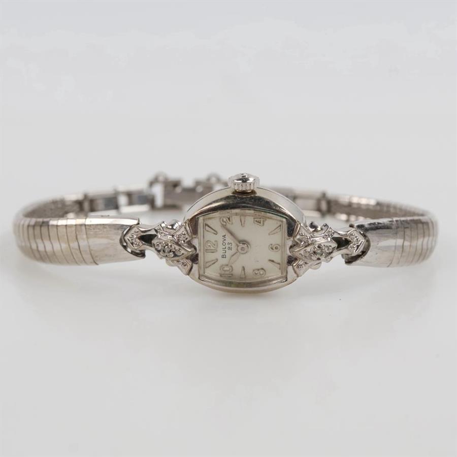 Bulova 10kt White RGP Vintage Watch