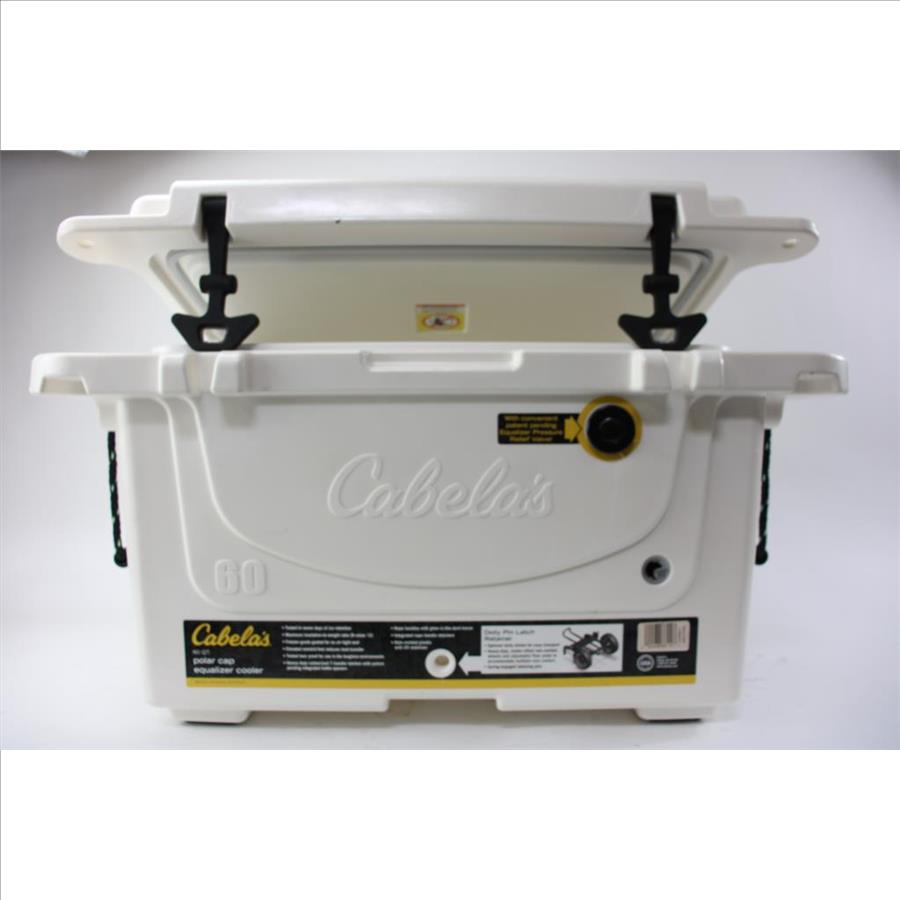 Cabela's 60 QT Polar Cap Equalizer Cooler Property Room