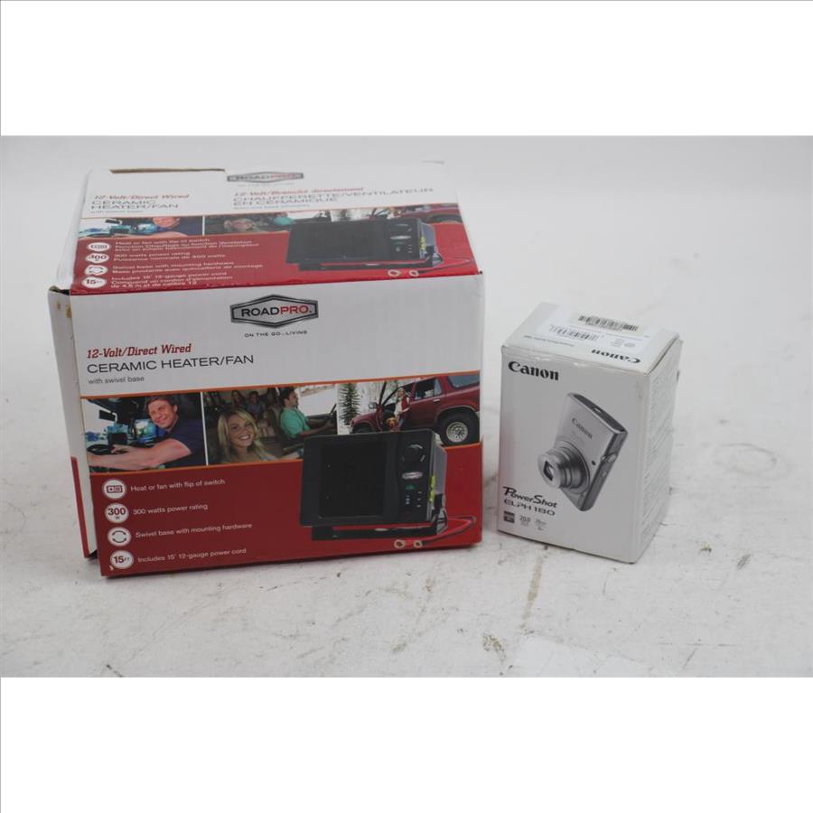 Canon Camera, Roadpro Ceramic Heater/Fan
