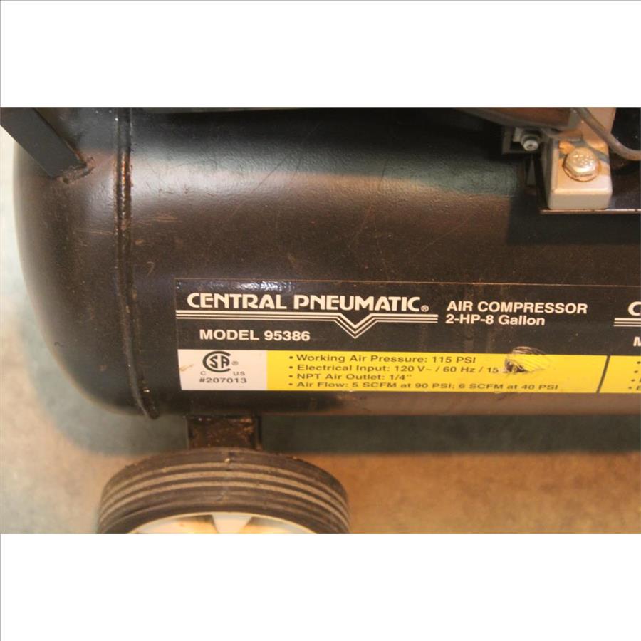 Central Pneumatic 95386 Air Compressor Property Room