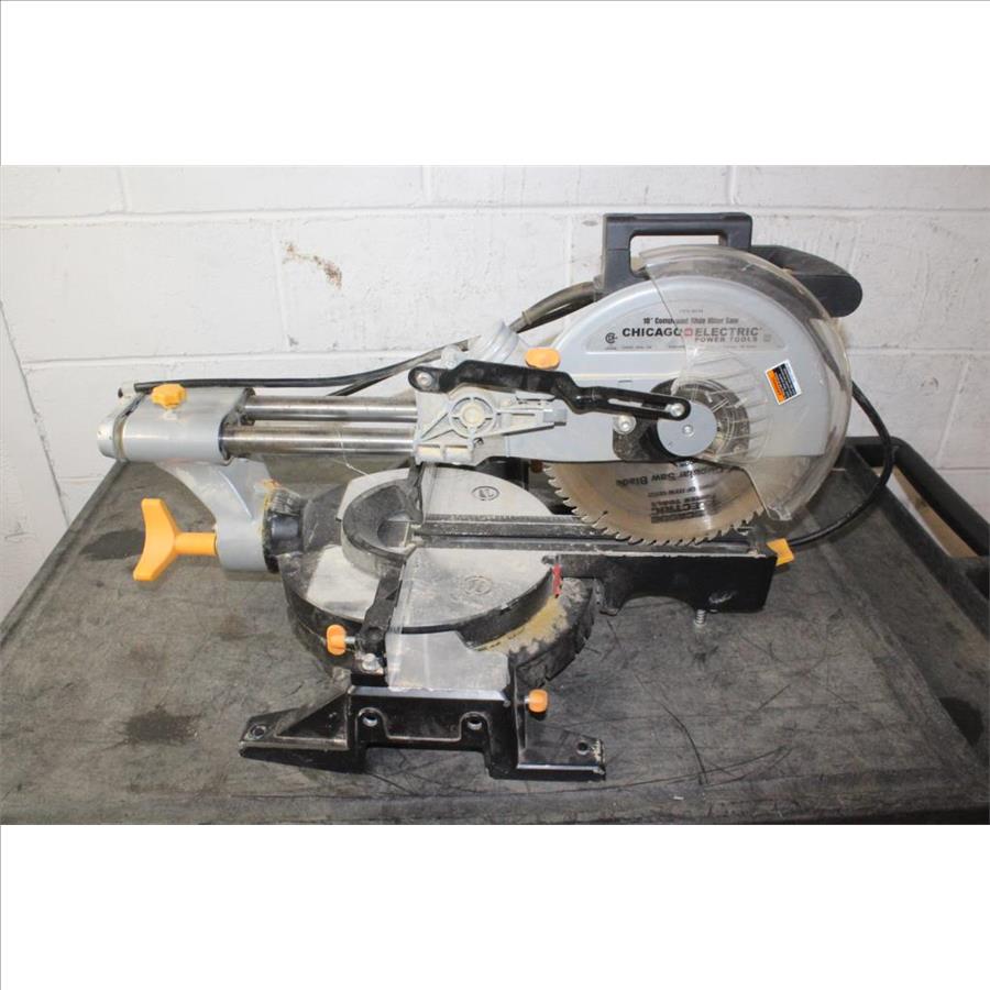 Chicago Electric 10" Compound Slide Miter Saw Property Room
