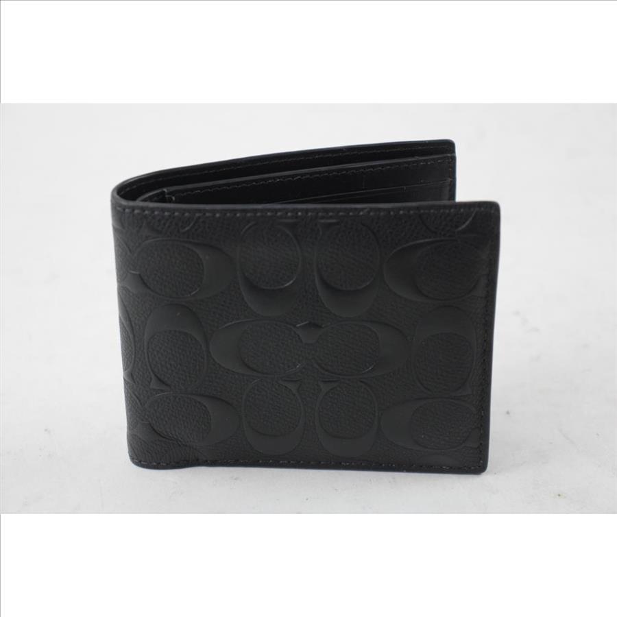 Coach Men's Black Leather Wallet
