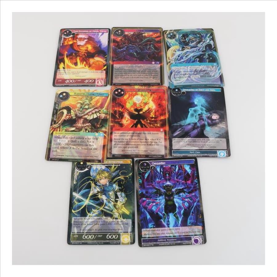 Collectible Force Of Will TCG Card Game, 8 Cards