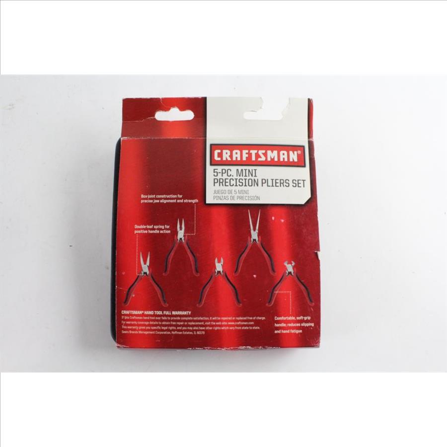 Craftsman 5Piece Mini Precision Pliers Set Property Room
