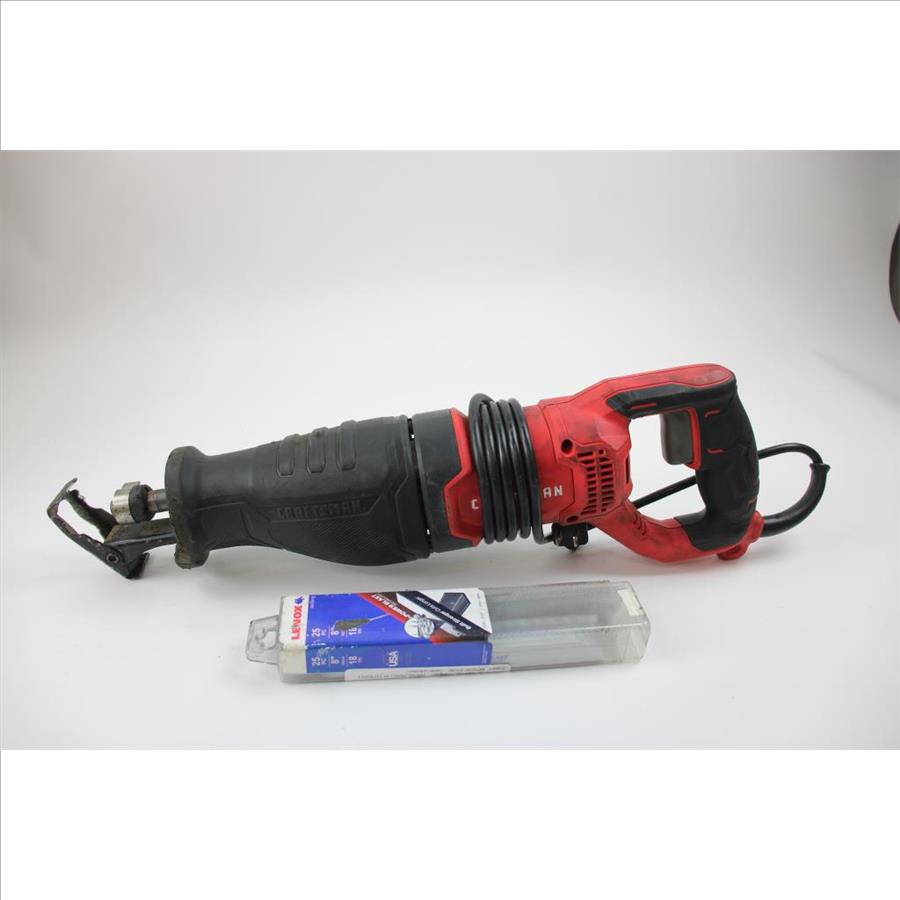 Craftsman CMES300 7.5 Amp Reciprocating Saw With Lennox PowerBlast 8" Saw Blades
