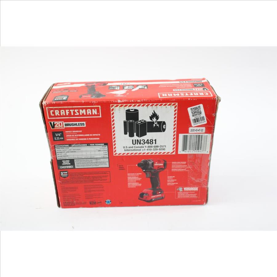 Craftsman Impact Driver Kit Property Room