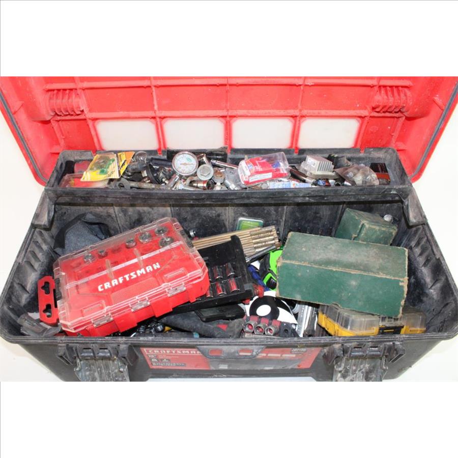 Craftsman Toolbox With Assorted Tools & Equipment, 30+ Pieces