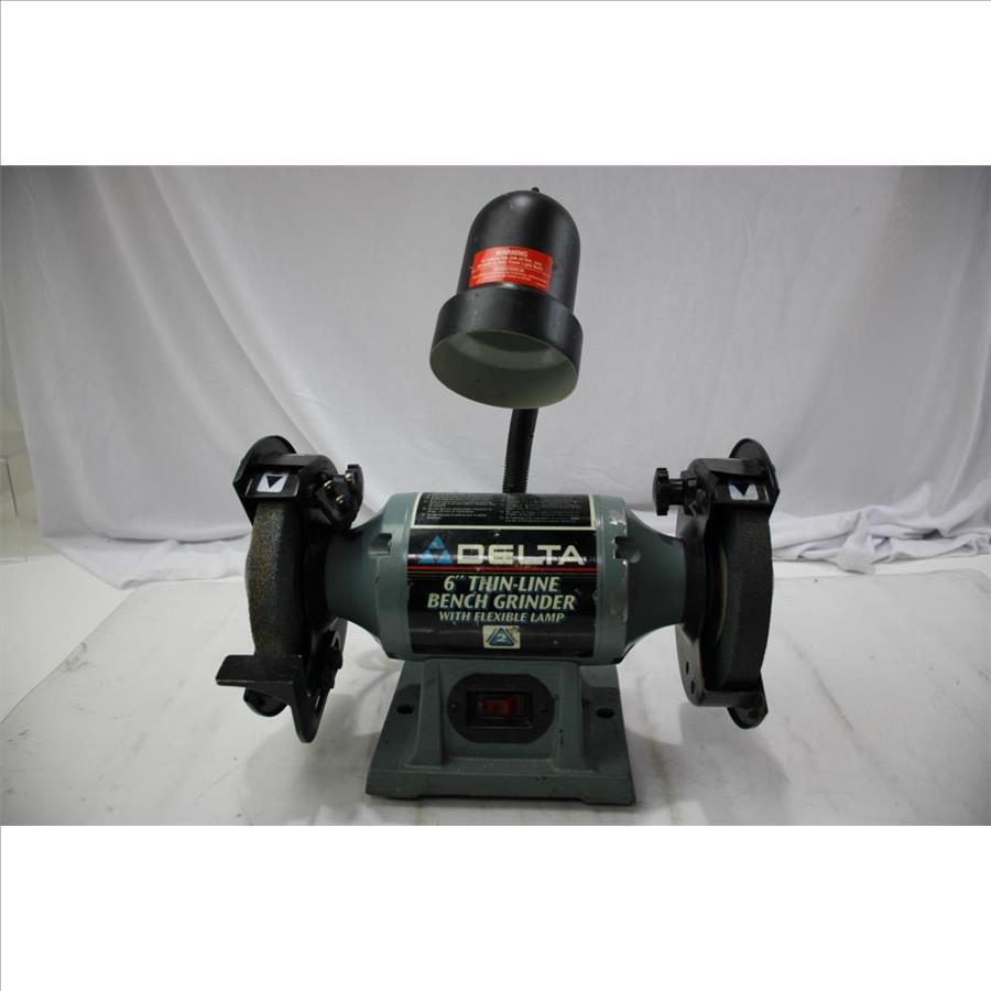 Delta 6" Thin Line Bench Grinder With Flexiable Lamp Property Room